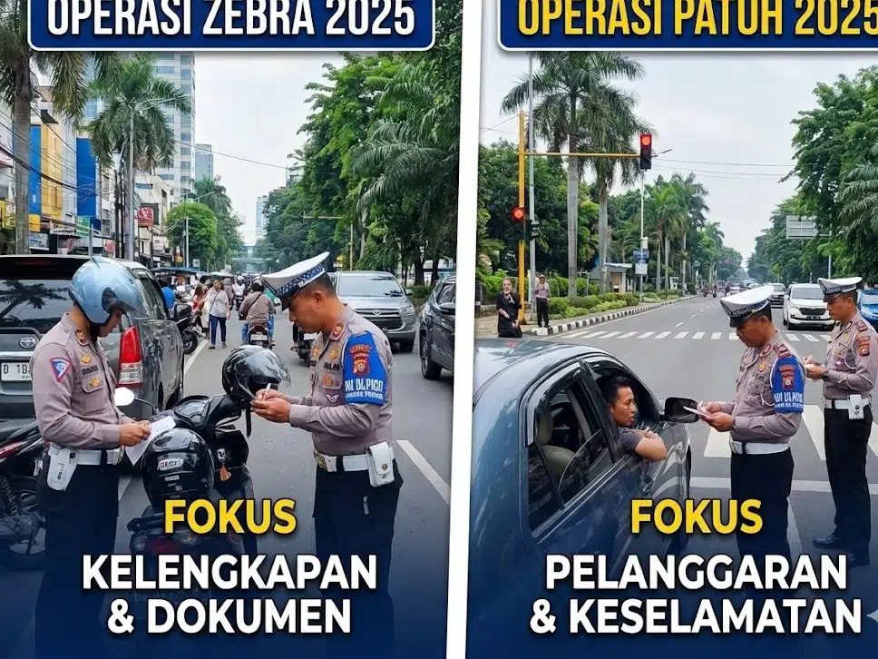 Perbedaan Operasi Zebra dan Operasi Patuh Kendaraan
